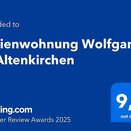 Ferienwohnung Wolfgang In Altenkirchen Exteriör bild